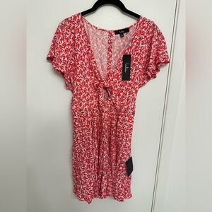 NWT Lulus Red and White Romper